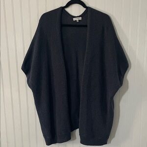 Aritiza Cozy Open-Front Charcoal Sweater